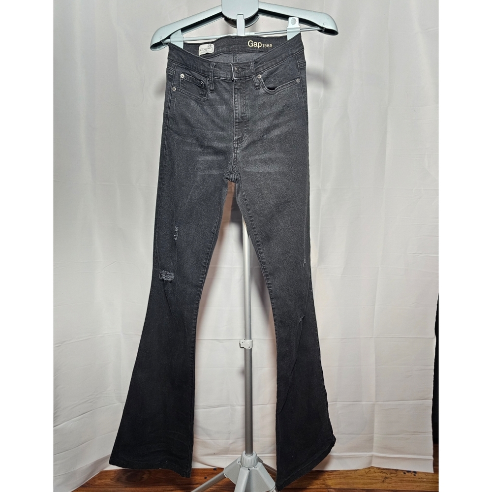 Gap Distressed Skinny Flare Jeans